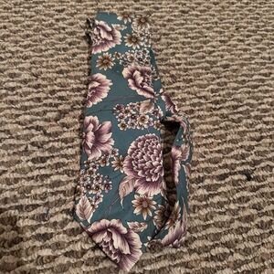 Vtg Salvatori‎ Floral Silk Men's Tie Old Money Quiet Luxury